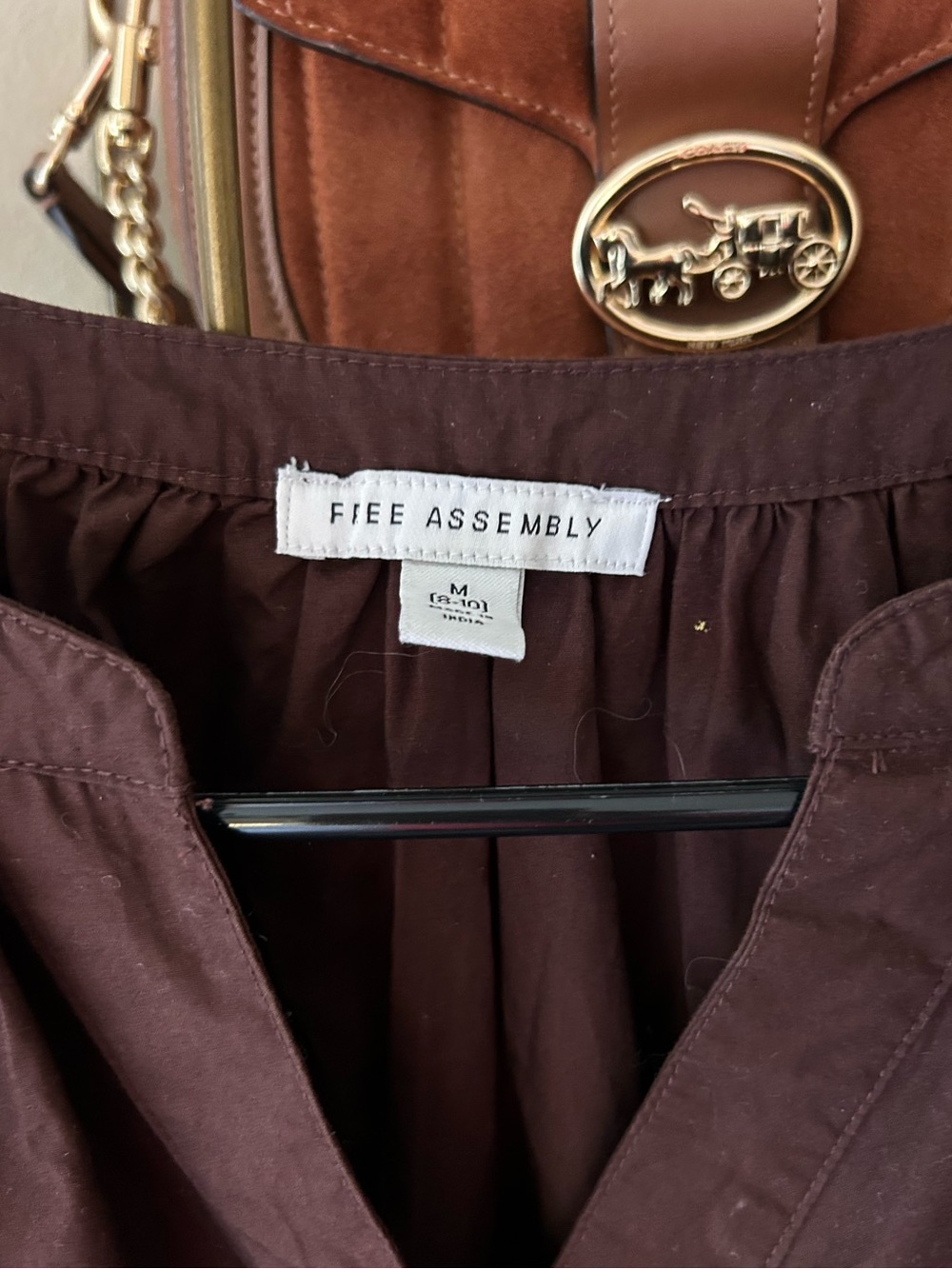 BROWN MIDI DRESS - Picture 3 of 8